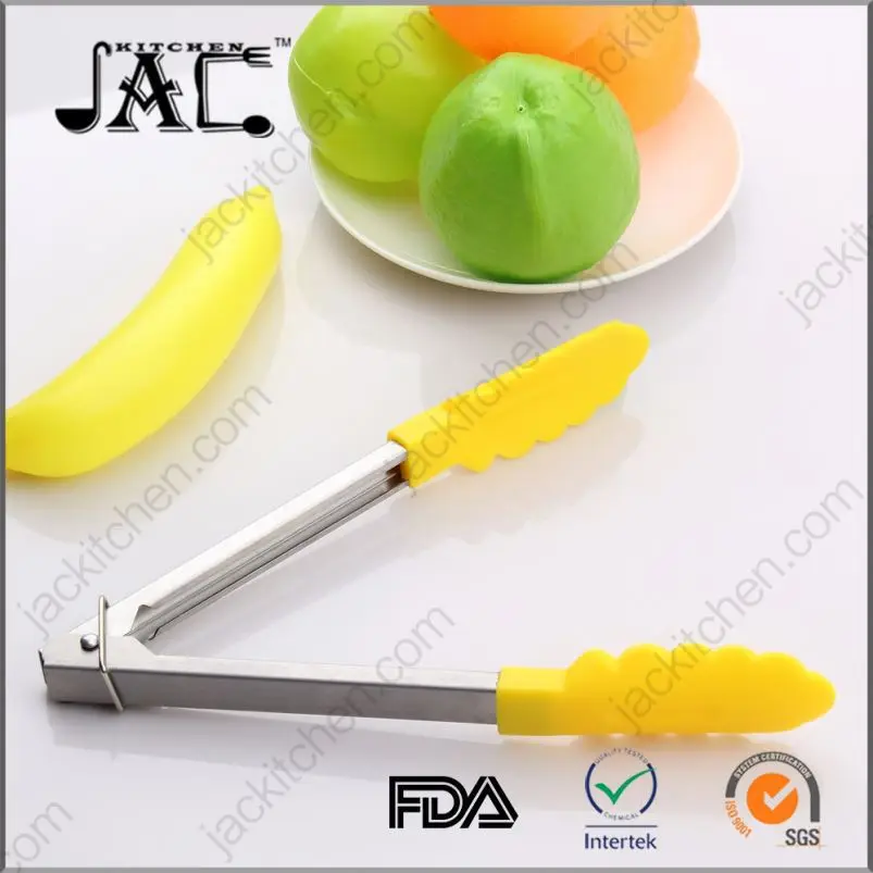 Soft Stainless Steel Pp Kitchen Ware Food Tong