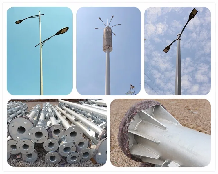 15m 18m 20m Lighting Pole With Lifting System And 25m 30m 35m High Mast ...