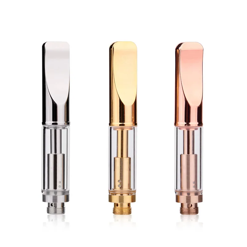 Hot selling 510 vape cartridge cbd oil vaporizer metal tip glass cbd cartridge
