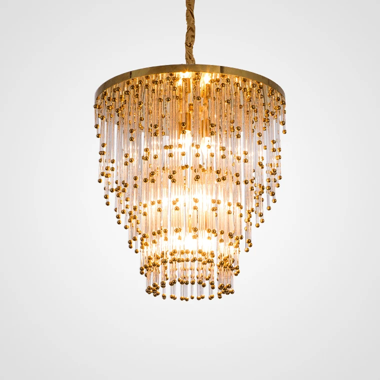 gold crystal chandelier modern