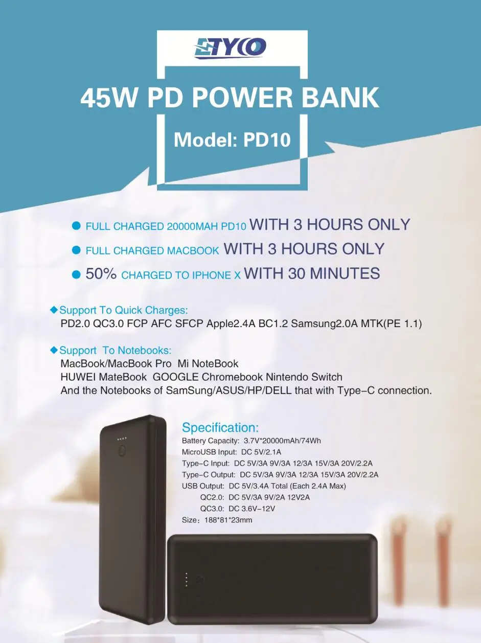 For Samsung S8/S7/Iphone 8/Iphonex Qi Wireless Fast Charging Power Bank 10000 Mah - ANKUX.COM