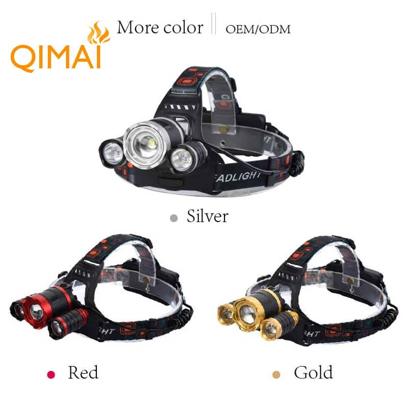 
manufacturers high power zoom bright led lithium battery torch headlamp cob rechargeable sensor miner head light 