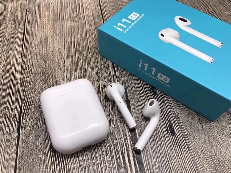 New Tech Automatic Pairing i11 touch 5.0 Twins Earbuds Stereo Strong Bass TWS with Mic - ANKUX.COM