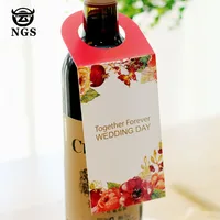 

Custom Fold Design Elastic Hang Tag And Bottle Neck Hang Tag For Price