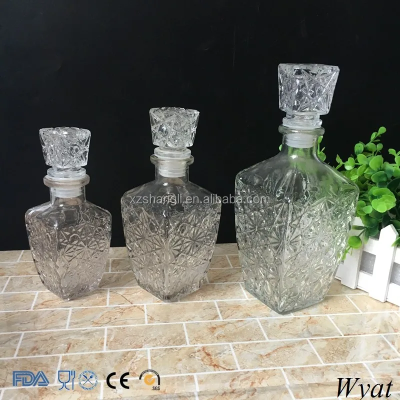 High Quality 250ml 800ml Unique Shaped Crystal Glass Wine Bottle Buy
