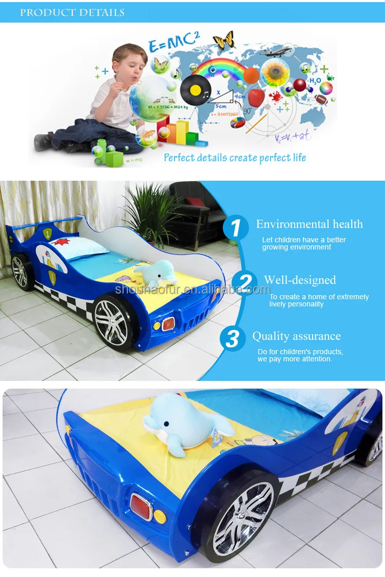 New Design King Full Size Racing Kids Children Dubai Sport Race Car Bed ...