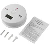 LCD display carbon monoxide gas detectors 3aaa battery co sensors alarm flash leds toxic gas detector