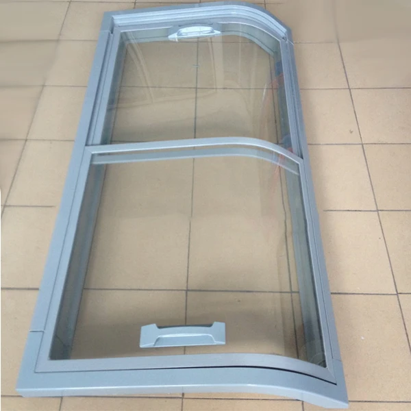 Well Design Chest Freezer Curved Sliding Glass Door