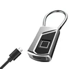 Hot sale small smart fingerprint padlock security bag package lock