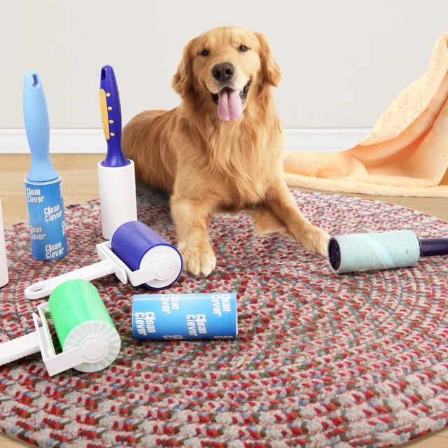 
Sticky Paper Lint Roller Remover with Cover for Clothes Cat Pet Hair 