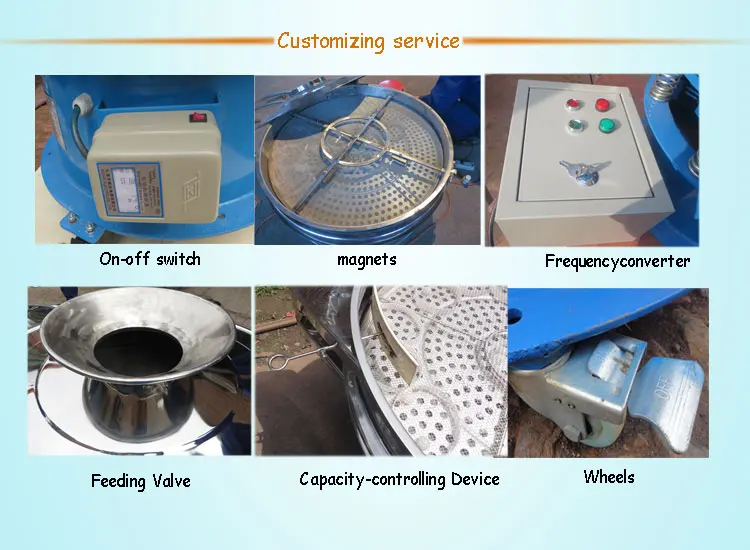 rotary drum vibrating sifter for pollen popcorn lavender sieving