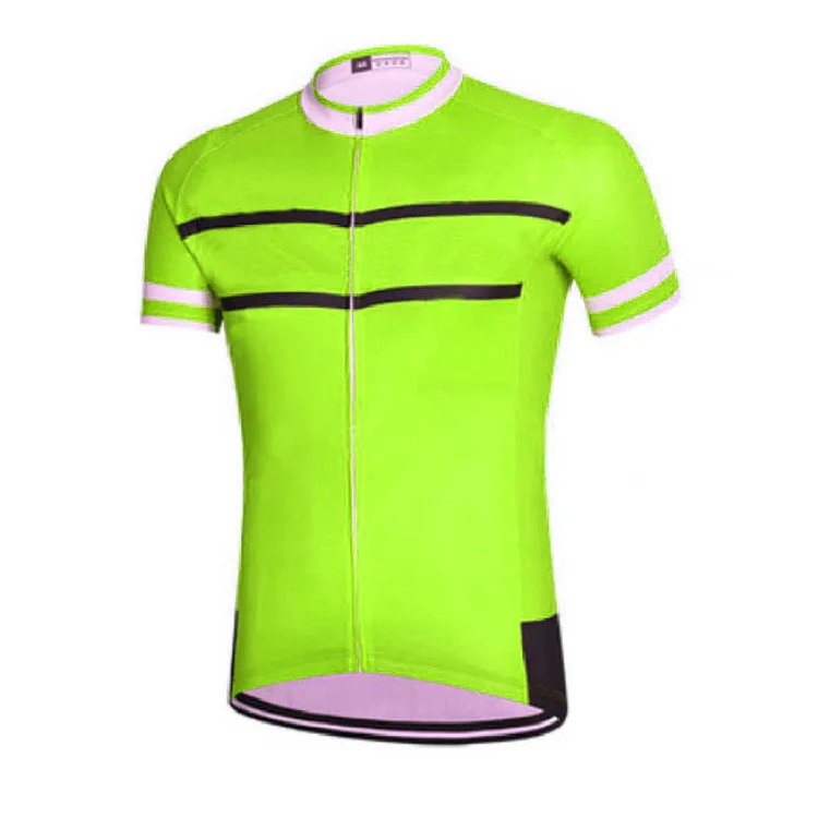 

Fluorescent green sports jerseys latest design pro teams sublimation cycling jerseys factory OEM top quality