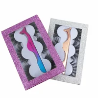 

Wholesale 3d mink eyelashes vendor with custom eyelash packing box 25mm eyelashes false eyelashes container
