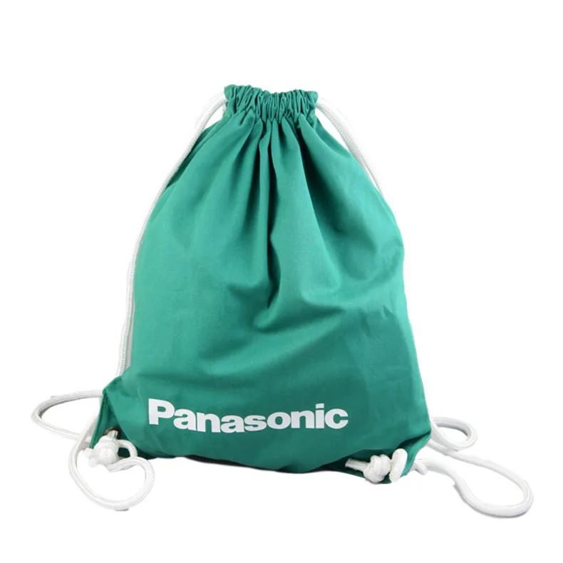 

canvas cotton bag custom logo drawstring backpack, Customized color
