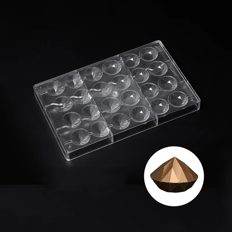 

DIY Chocolate Molds Clear Hard Plastic Polycarbonate PC Mould Diamond Shaped, Custom color