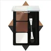 Long-lasting easy-to-use color makeup high-gloss powder 3 color eyebrow powder with eyebrow brush