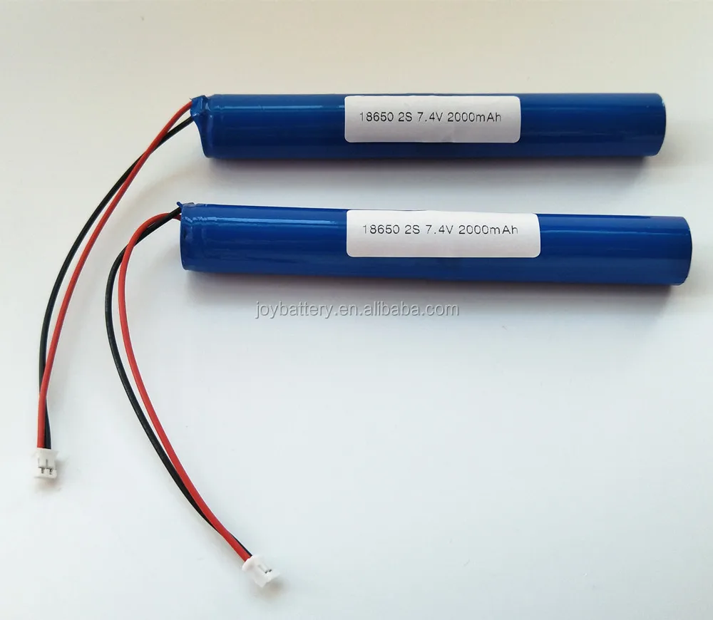 18650 2s1p 7.4v 2000mah Rechargeable Li-ion Battery Pack With Pcm And ...