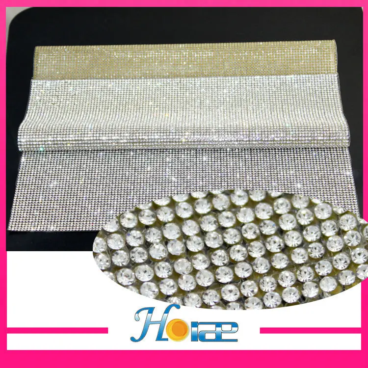 

hotsale for clothing and shoes crystal color iron on hotfix rhinestone mesh sheet, N/a