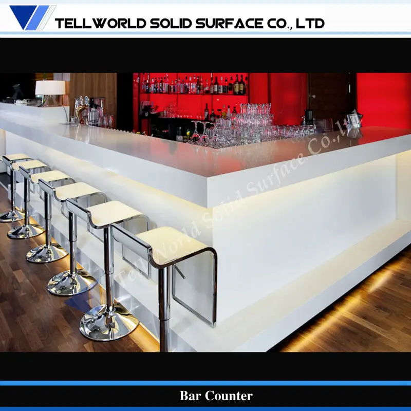 Tw Top Quality Solid Surface Bar Counter,Indoor Drink&juice Bakery Bar Furniture Buy Top