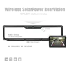 European Wireless Digital Solar power car Rear view System license plate frame camera