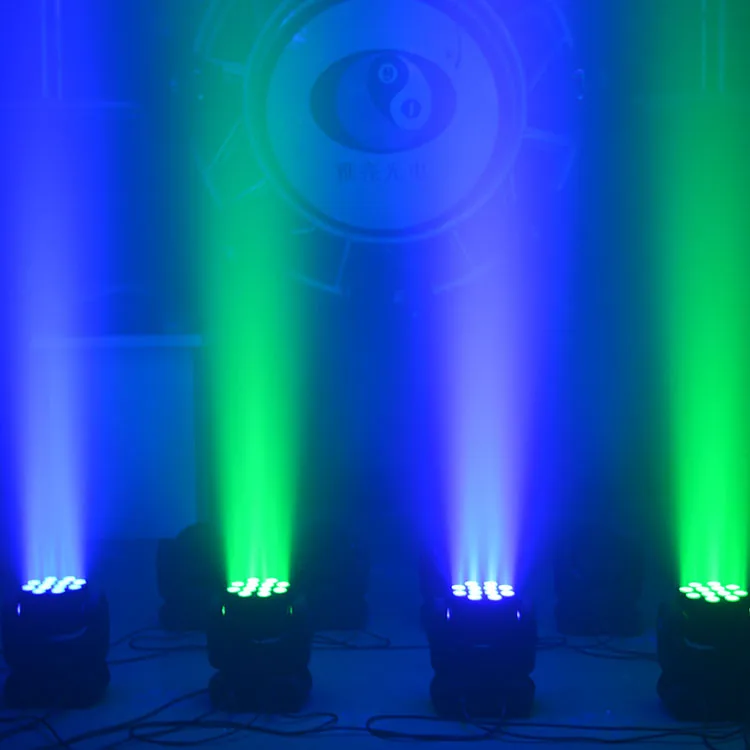 12pcs 10w rgbw 4in1 led beam moving head