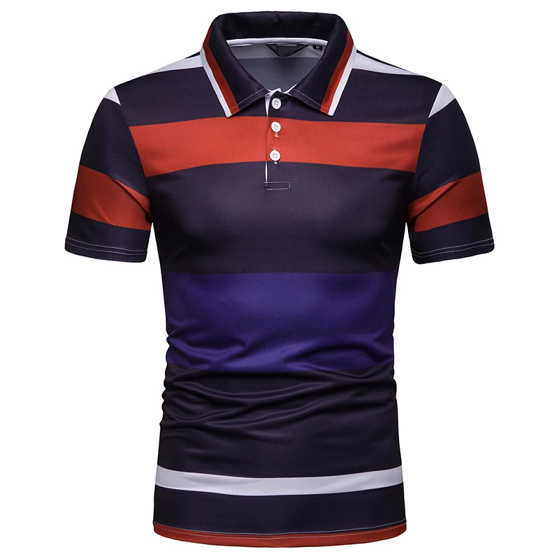 New Pattern Man Custom Polo Shirt Design Color Combination Polo T Shirt ...