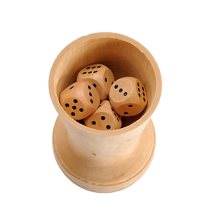Luxury Wooden Dice Cup With 5 Dice Dice Shaker Cup Buy Wooden Dice 
