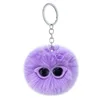 2019 Fashion Bag Pendant Pompoms Sun Glass Keychain New Design Charm Keychain
