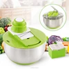 Kitchen Multifunctional Large Stainless Steel Salad Spinner Mandoline Slicer Set