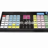 76-key programmable POS keyboard with magnetic card reader connect with POS terminal or PC