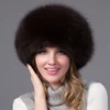 Factory Direct sell Custom Fashion Style Fox Fur Trapper Hat