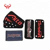 Wholesale manufacturers price custom embossed brand name bag accessories label patch design patch fabric logo patch