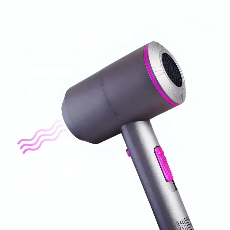 

Private Label Powerful Supersonic Ac Motor Electric Blow Portable Hair Dryer, Iron gray&fuchsia