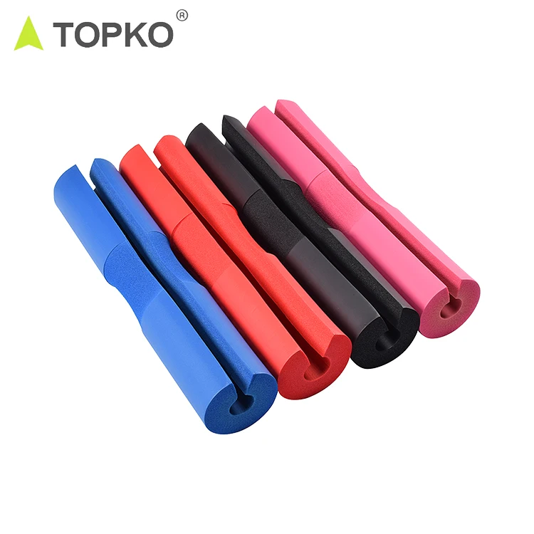 

TOPKO wholesale custom logo weightlifting neck shoulder relief non-slip cushion barbell squat pad, Blue or customized