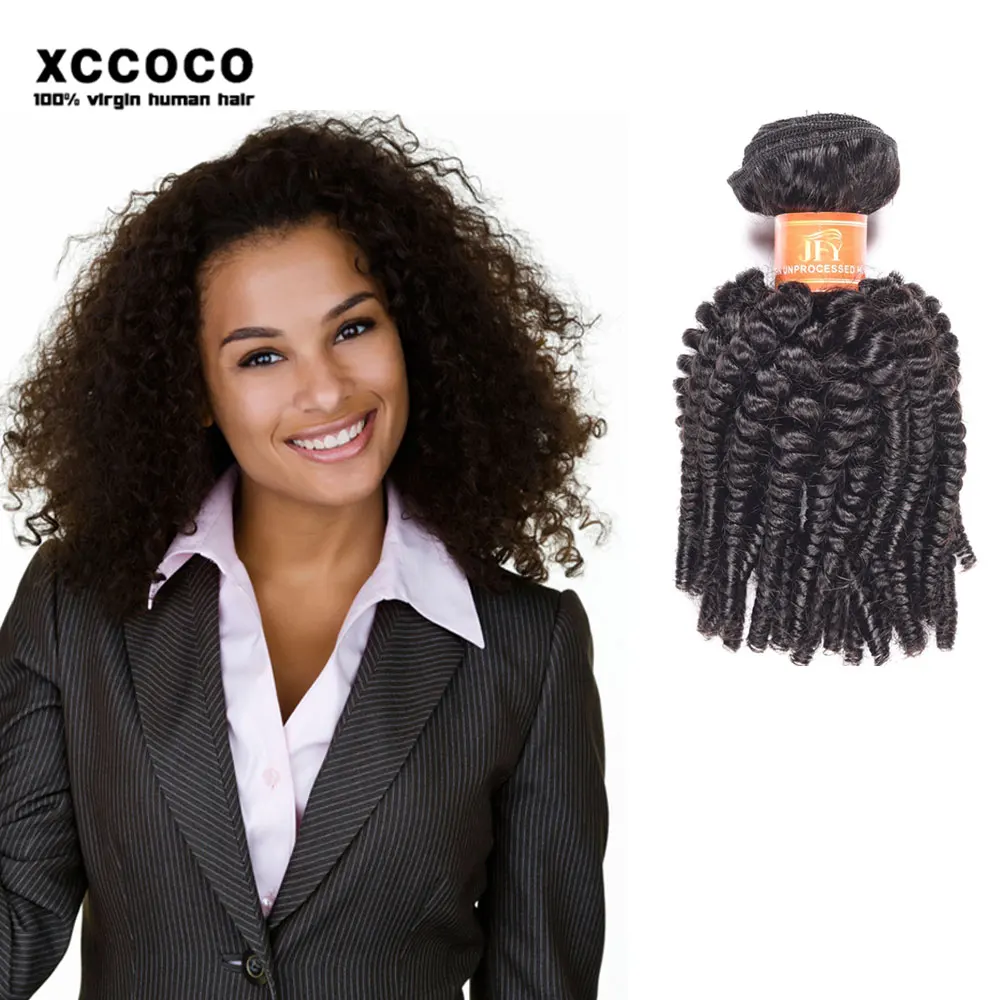 Pure Brazilian Bouncy Curl Human Hair Weaving Brazilian Hair