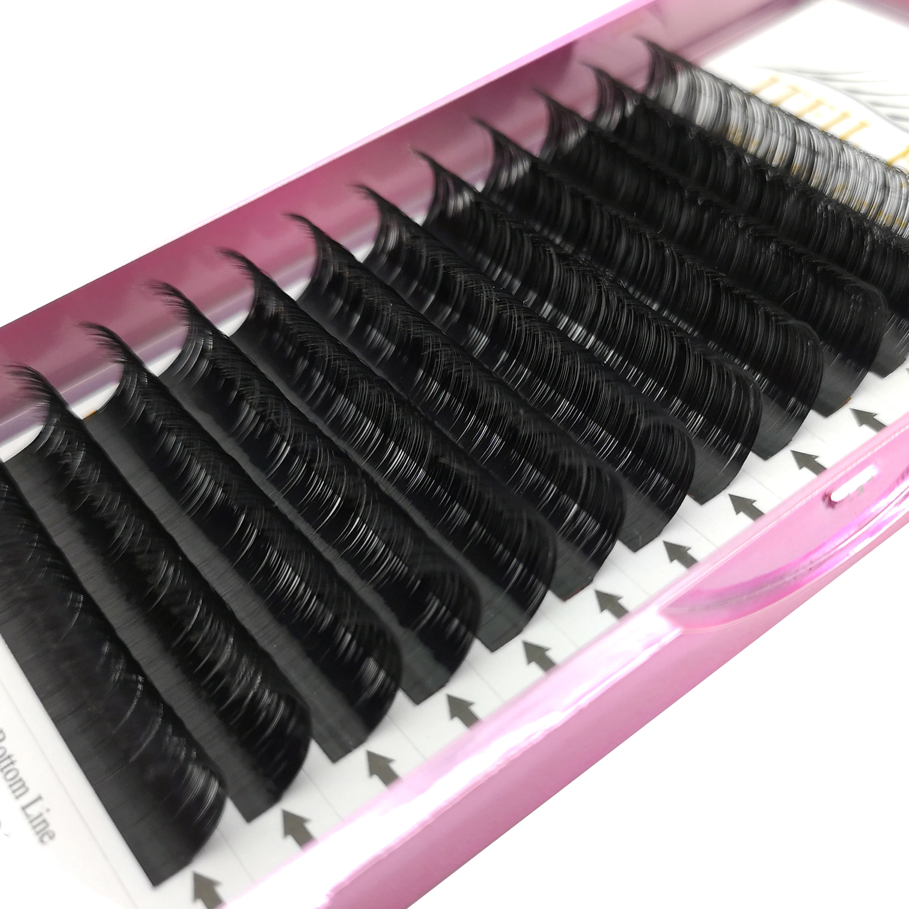 

private logo 5mm eyelashes mink lashes vendor mink lashes cheap synthetic hair false eyelash 3d volume mink eyelashes, Black