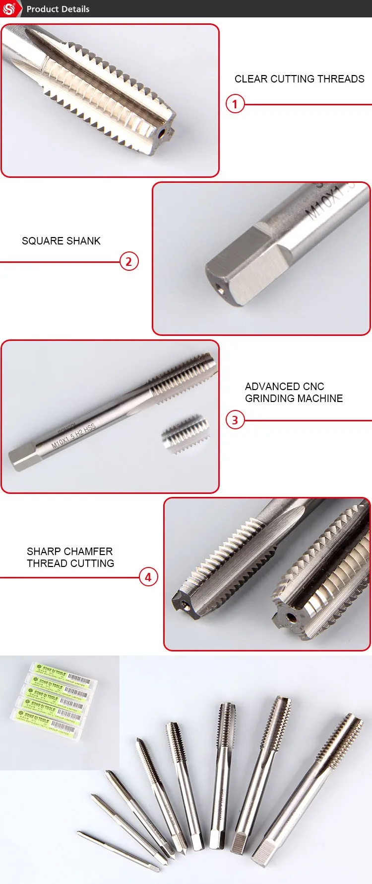 thread forming tap size