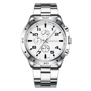 High quality fashion sports Chronograph men watches wrist wholesale stainless steel watches men wrist luxury