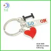 2013 Fashion design England London souvenir with red heart samll keyrings for promotions (LFUK-0035)