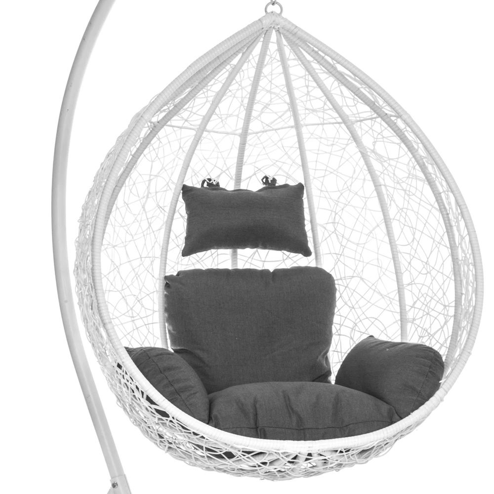 Outdoor Swing Egg Swing Chair White Hanging With Stand Buy Egg Swing