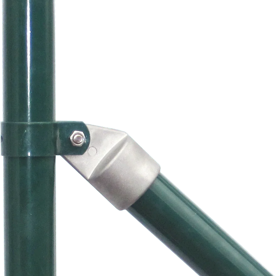 Pvc Coated Euro Steel Round Fence Post With Inclined Connector Buy