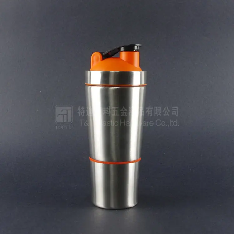 Custom Stainless Steel Insulated Protein Shaker with Screw Lid / Double  Walled Cocktail Shaker/Gym Sport Space Bottle - China Water Bottle and  Metal Bottle price
