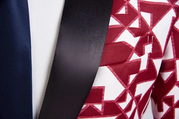 Mens 3 Piece Floral Printed Suits Slim Fit Stylish Prom Tuxedos