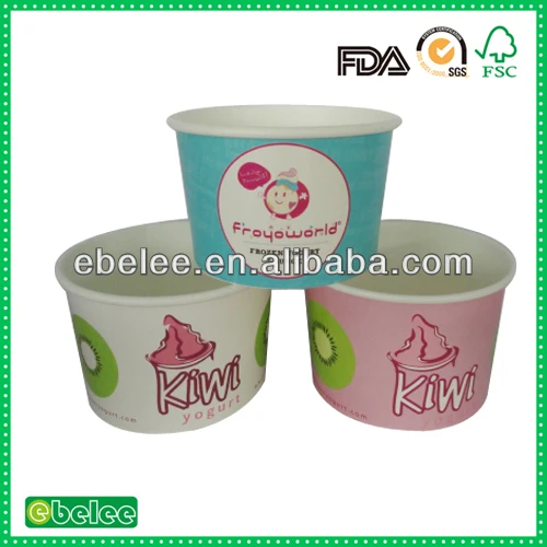 2014 Frozen Yogurt Paper Packaging Containers Take Out Buy Frozen