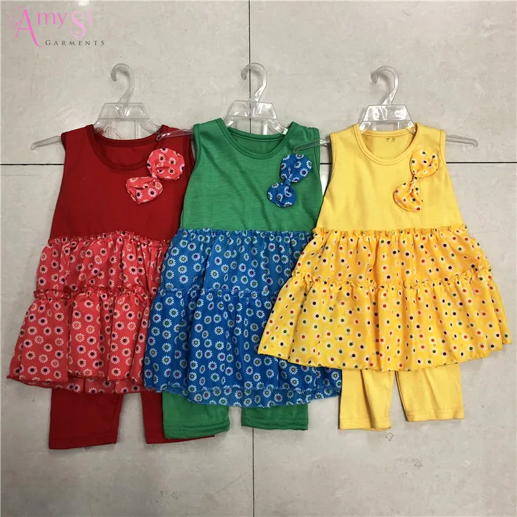 

1.34 USD GT009 summer cool cotton red yellow blue sleeveless baby clothes set, girls clothing set, children clothing set, Mixed color as picture