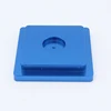Customized Processing Education Equipment Parts POM Blue Plastic Parts Square Depth 9