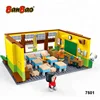 BanBao 7501 Hot Snoopy Peanuts IP Figure Classroom Plastic Building Blocks Toys For Children Kids Set