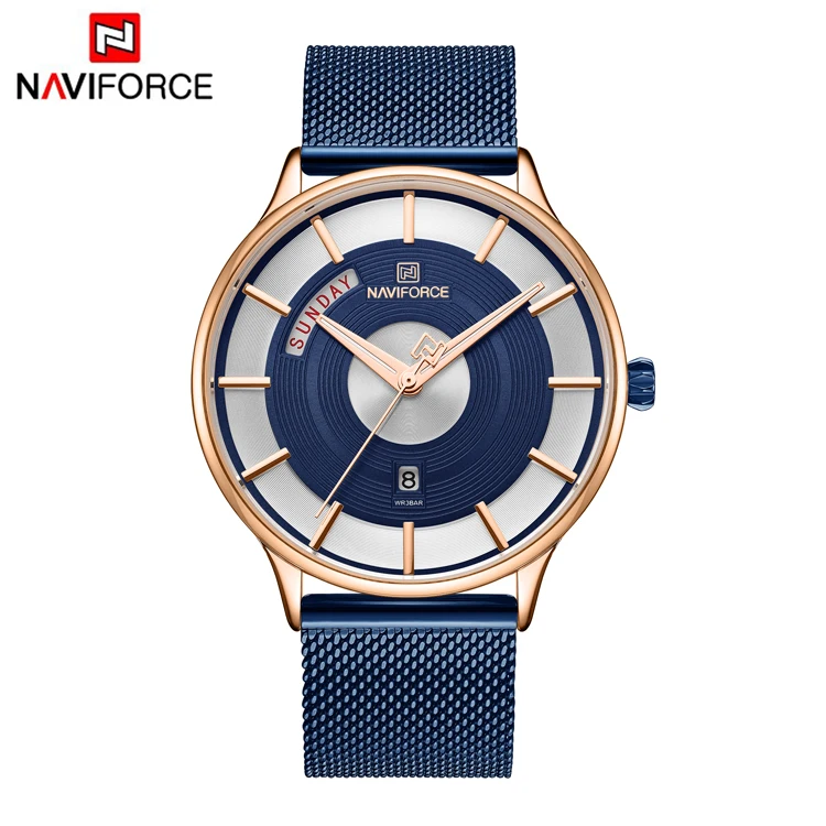 

NAVIFORCE 3007 best selling Multifunction internation stainless steel strap Wrist watch Luxury brand sports watch man wholesale
