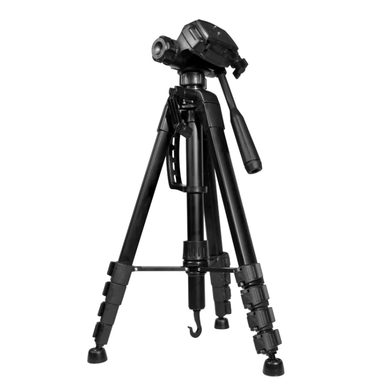 

LW-462 Aluminum alloy panoramic ball head leg lock professional portable lightweight travel photo dslr camera tripod, Black