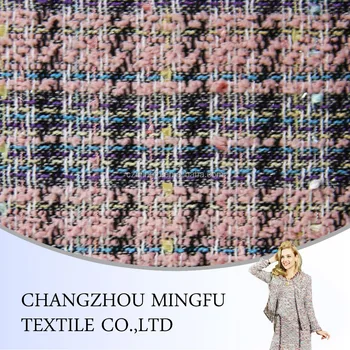 tweed knit fabric